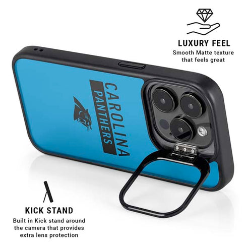 NFL Carolina Panthers Blue Performance Series iPhone 15 Pro Kickstand Case